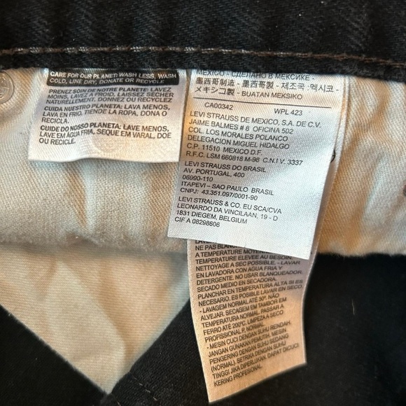 “Levi’s 505 Men’s Black Jeans - Size 38x32 - Like New Condition!” - Picture 7 of 7